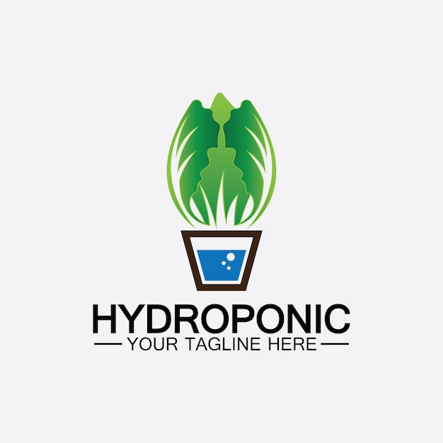 Conception D'illustration D'icône De Vecteur De Logo Hydroponique