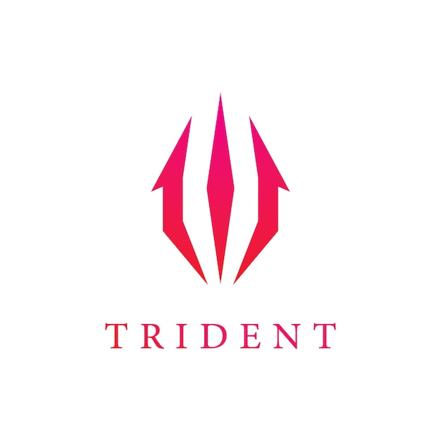 Conception D'illustration D'icône Vectorielle De Modèle De Logo De Trident