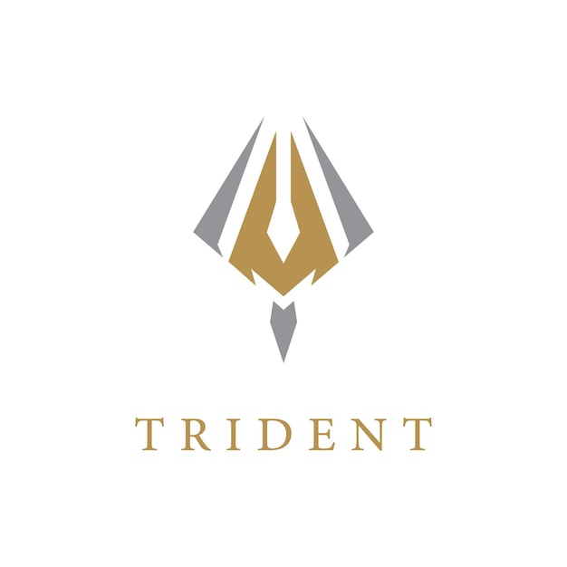 Conception D'illustration D'icône Vectorielle De Modèle De Logo De Trident