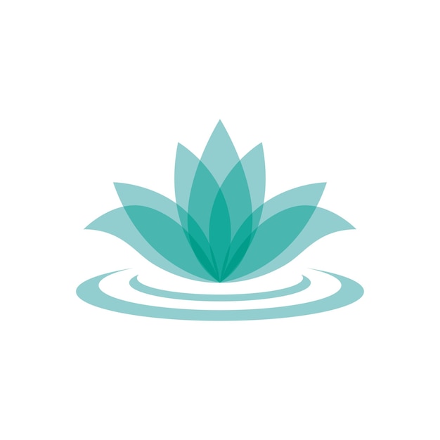 Vecteur conception d'illustration d'images de logo de lotus de beauté