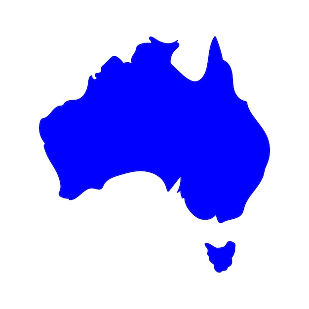 Conception D'illustration De Logo De Carte D'australie