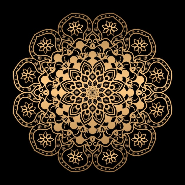 Conception d'illustration de mandala de luxe