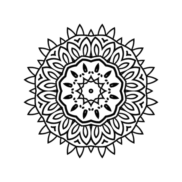 Vecteur conception d'illustration de mandala