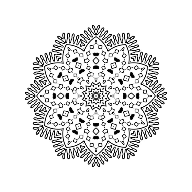 Vecteur conception d'illustration de mandala