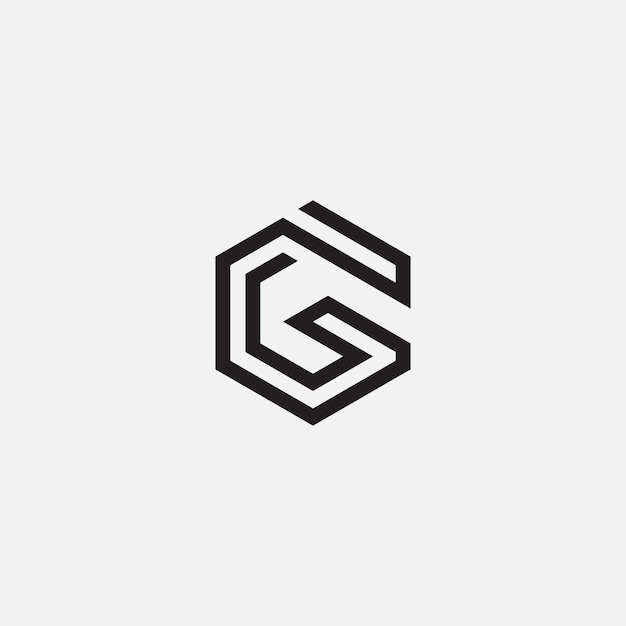Conception d'illustration de modèle de logo lettre G.