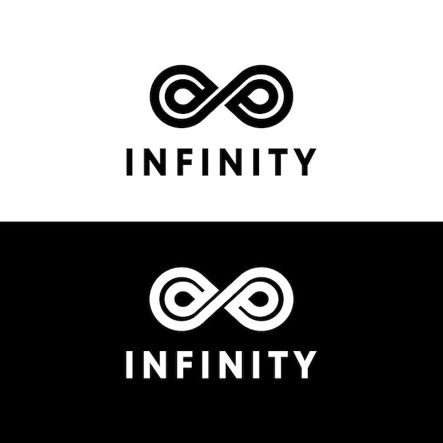 Conception d'illustration de modèle de logo vectoriel infini