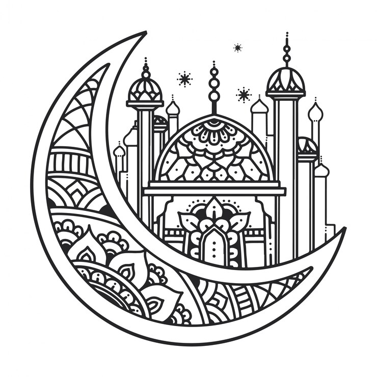 Conception d'illustration musulmane