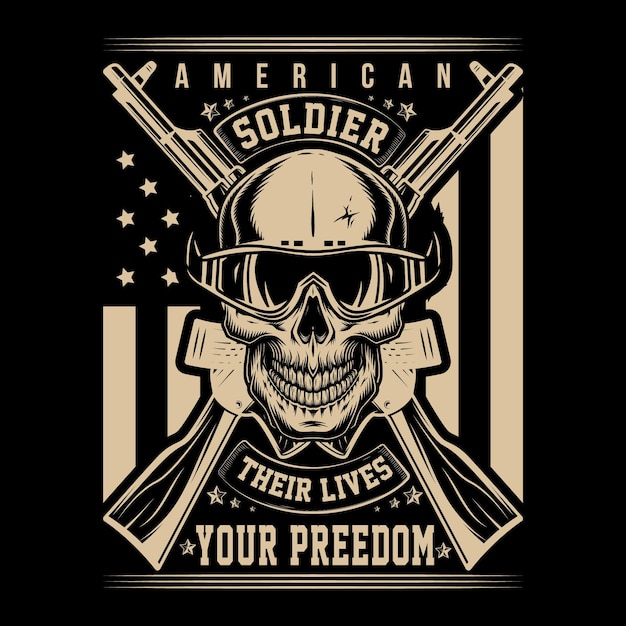 Vecteur conception d'illustration vectorielle de la fête des anciens combattants avec drapeau américain pour t-shirt d'affiche de bannière