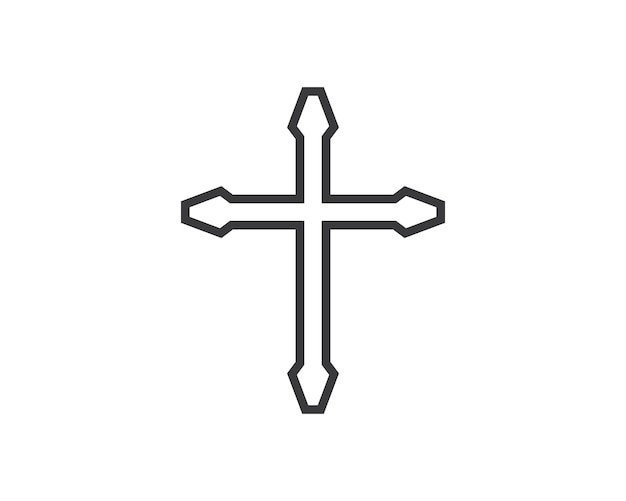 Vecteur conception d'illustration vectorielle icône croix