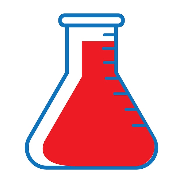 Conception De L'illustration Vectorielle De L'icône De Laboratoire De Chimie