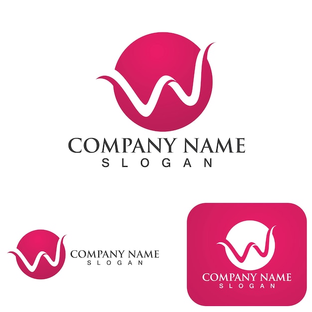 Conception D'illustration Vectorielle Lettre W Logo Template