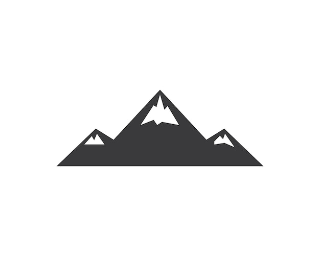Conception d'illustration vectorielle de logo d'icône de haute montagne