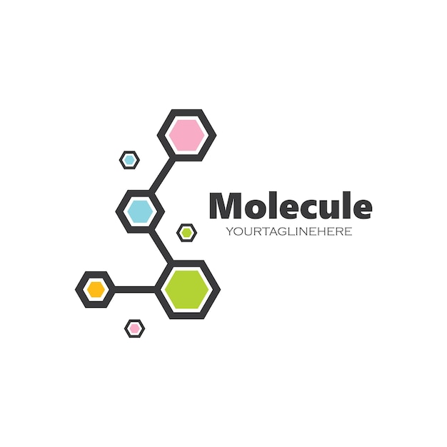 Conception D'illustration Vectorielle De Logo De Molécule