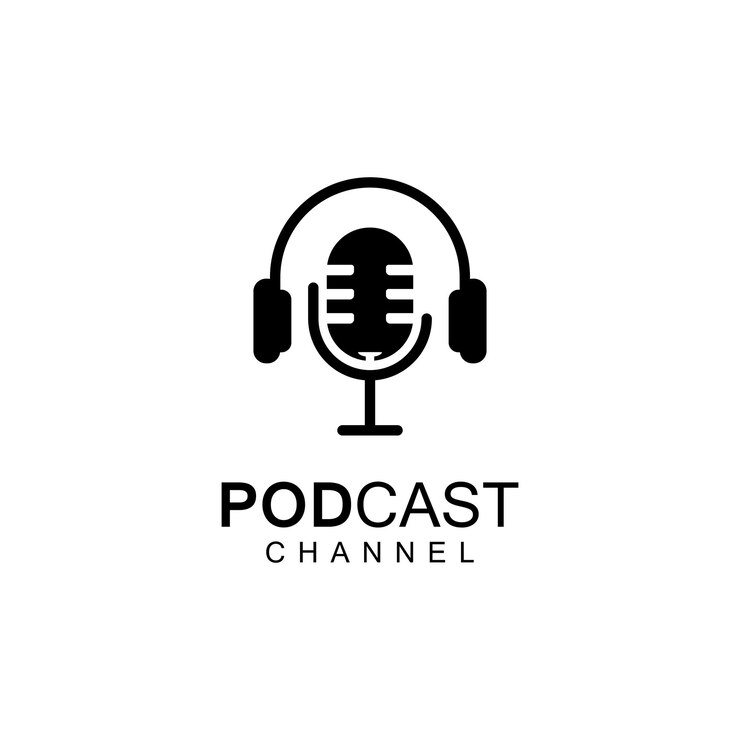 Vecteur conception d'illustration vectorielle de logo de podcast