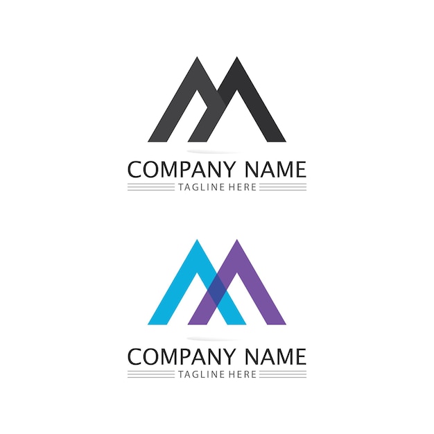 Conception D'illustration Vectorielle M Lettre Logo Template