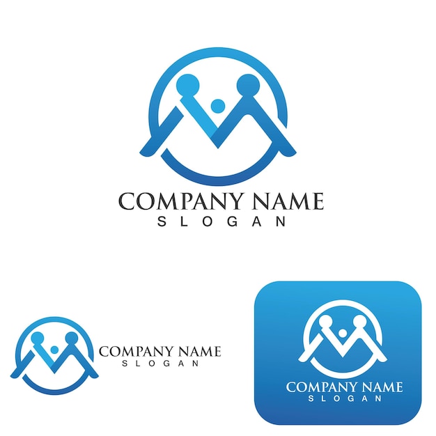 Conception D'illustration Vectorielle M Lettre Logo Template