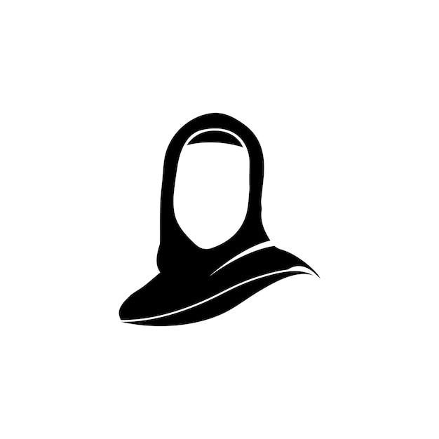 Conception D'illustration Vectorielle De Modèle De Logo De Hijab De Muslimah