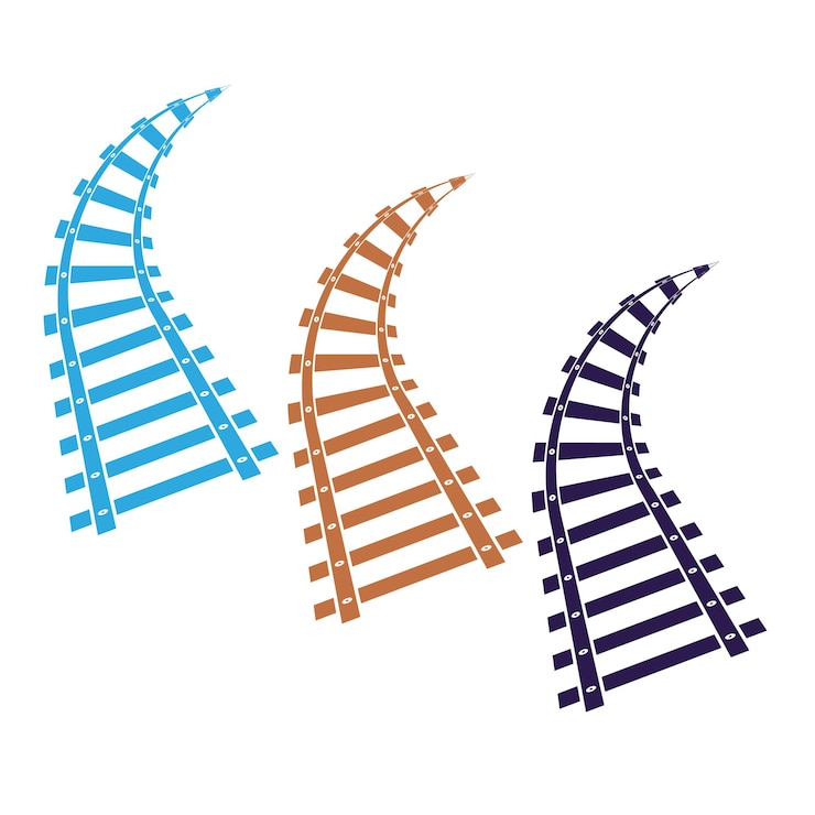 Vecteur conception d'illustration vectorielle de trainlogo de train rapideillustration de train à grande vitesse