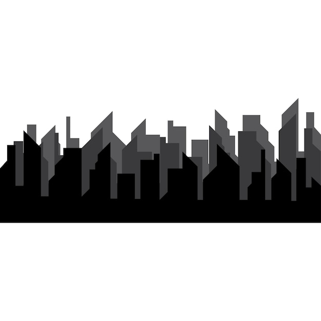 Conception d'illustration vectorielle de ville horizon fond