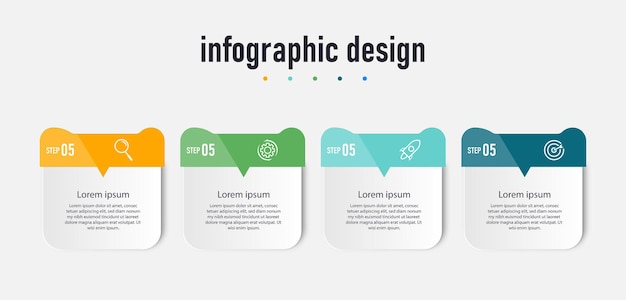 Conception D'infographie De Chronologie D'étapes