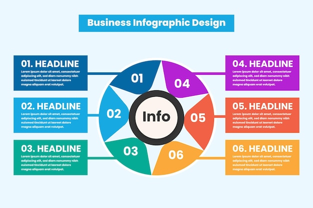 Conception D'infographie D'entreprise De 1 Page