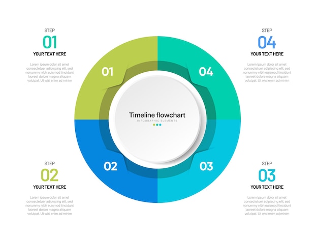 Conception d'infographies chronologiques avec des options ou des étapes Infographies pour le concept d'entreprise
