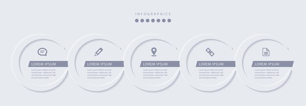 Conception Infographique élégante Et Simple De Style Raffiné