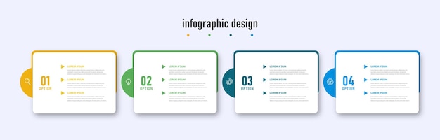 Vecteur conception infographique d'entreprise créative simple