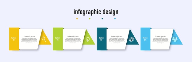 Vecteur conception infographique d'entreprise créative simple