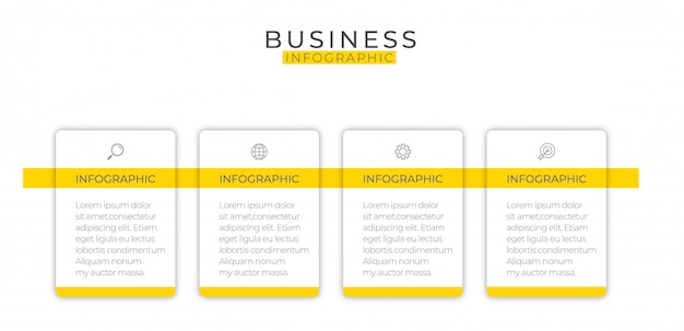 La Conception Infographique D'entreprise Peut être Utilisée Pour La Mise En Page Du Flux De Travail, Le Diagramme, Le Rapport Annuel.