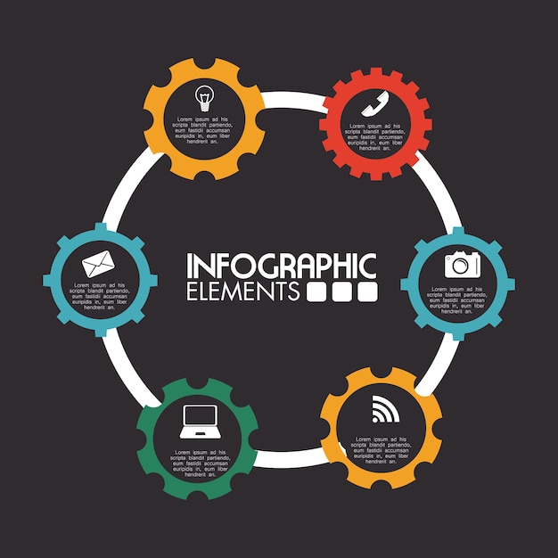 Vecteur conception infographique