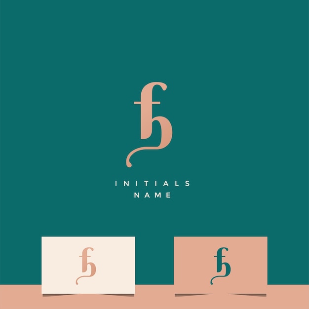 Conception initiale du logo du monogramme FB