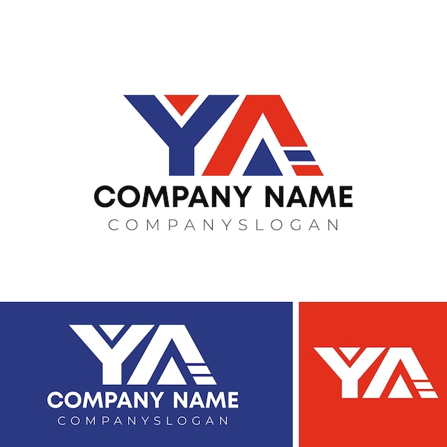 Vecteur conception initiale du logo ya