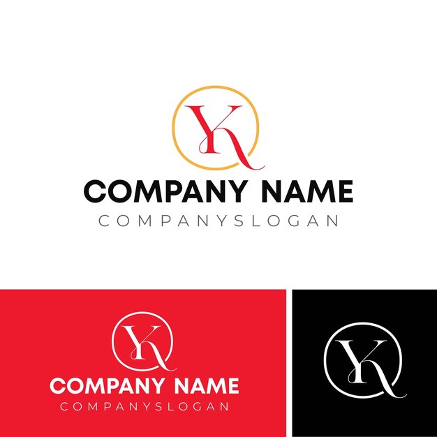 conception initiale du logo YK