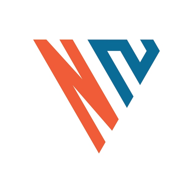 Conception initiale de la forme triangulaire du logo N