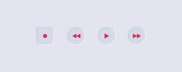 La conception de l'interface utilisateur simple de NEUMORPHISM
