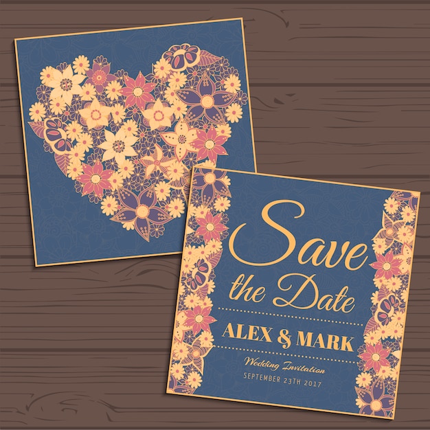 Conception D'invitation De Mariage