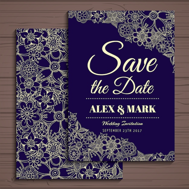 Conception D'invitation De Mariage