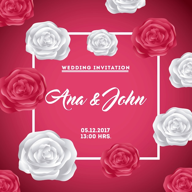 Conception D'invitation De Mariage