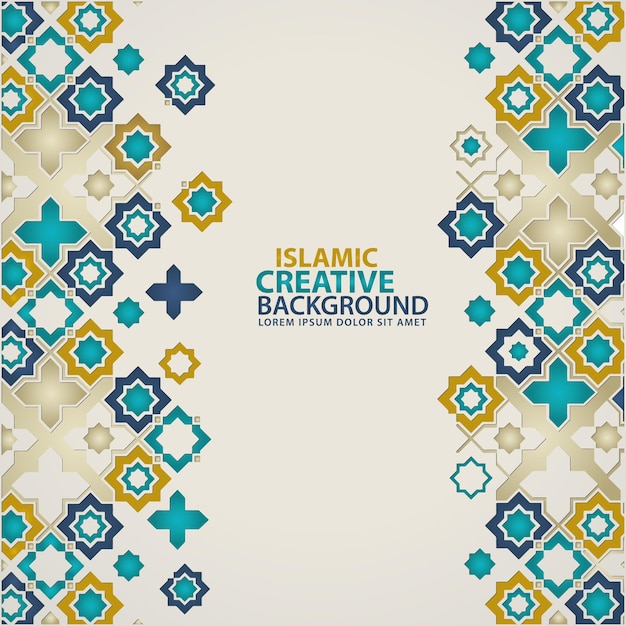 Conception islamique avec des détails ornementaux de mosaïque florale.