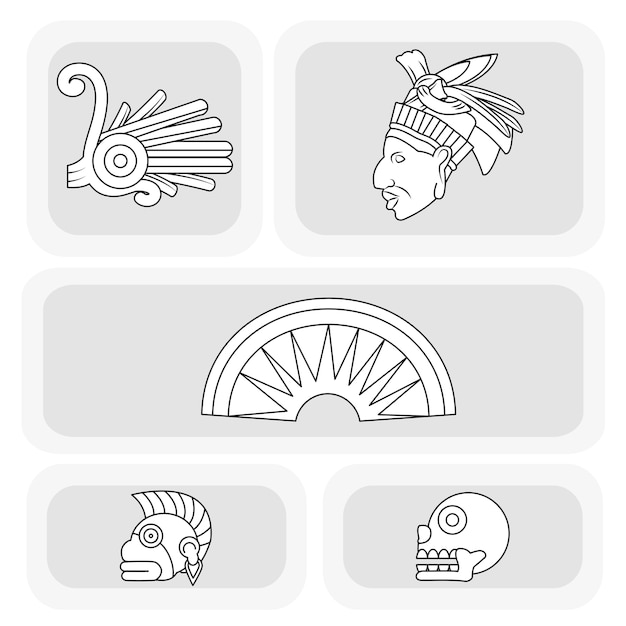 Conception De Jeu D'icônes Maya