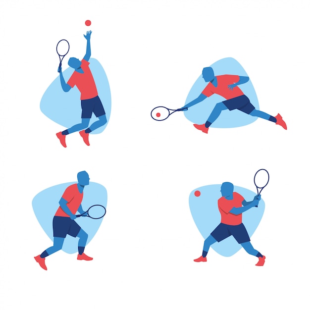 Conception de joueur de sport de tennis