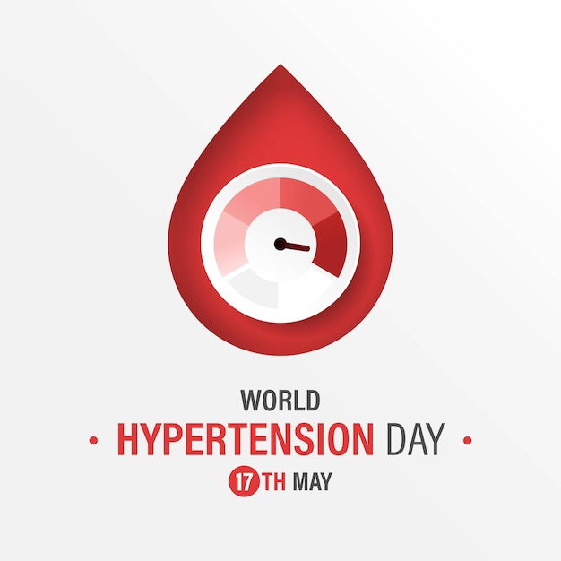 Conception de la journée mondiale de l'hypertension Illustration de l'hypertension artérielle