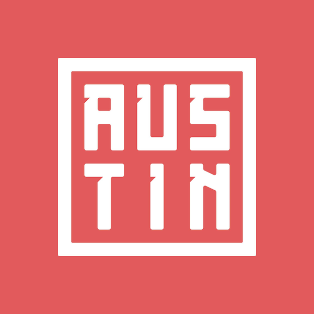 Vecteur conception de lettrage austin