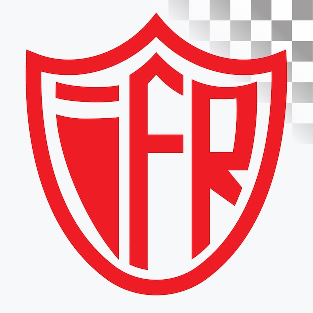 Vecteur conception de la lettre du logo ifr