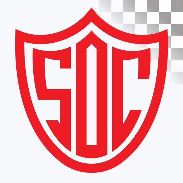 Vecteur conception de la lettre du logo de la sdc