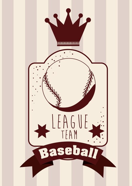 Vecteur conception de la ligue de baseball