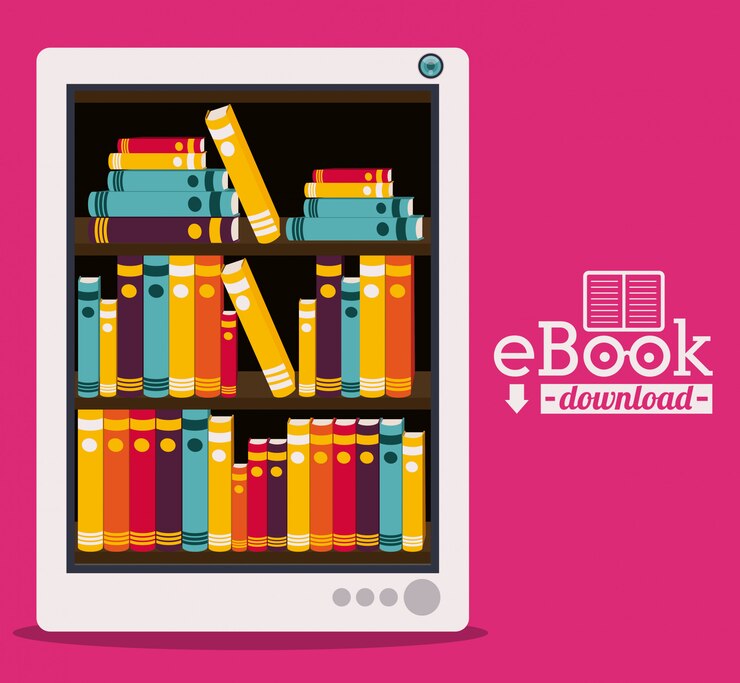 Vecteur conception de livre électronique