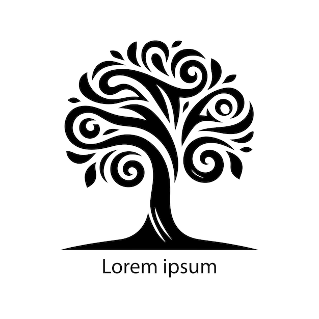 Vecteur une conception de logo d'arbre