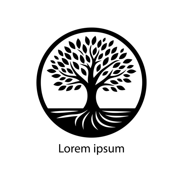 Vecteur une conception de logo d'arbre